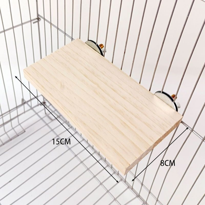 HKM-629395 Solid Wood Climbing and Standing Platform for Bird Cages - Small and Large Sizes Available