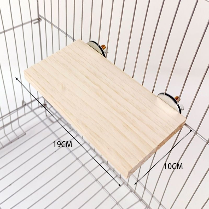 HKM-629395 Solid Wood Climbing and Standing Platform for Bird Cages - Small and Large Sizes Available