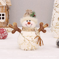 HKM-629587 Velvet Christmas Snowman Decor with Pointed and Round Hats in Various Sizes