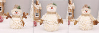 HKM-629587 Velvet Christmas Snowman Decor with Pointed and Round Hats in Various Sizes