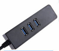 HKM-629651 USB 3.0 Gigabit Ethernet Hub with LED Indicator, Model xjx-qz3.0u, 1000Mbps Network Card