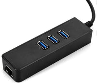 HKM-629651 USB 3.0 Gigabit Ethernet Hub with LED Indicator, Model xjx-qz3.0u, 1000Mbps Network Card