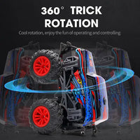 HKM-629715 Remote Control 1/18 Scale Music Spray Stunt Car Toy for Kids - Electric Indoor/Outdoor Vehicle
