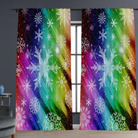 HKM-629843 Christmas 3D Printed Floral Curtains - Set of 2, Various Sizes and High Shading 71%-90%