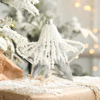 HKM-629907 Clear Hanging Ball Ornament for Christmas Tree and Festive Decor