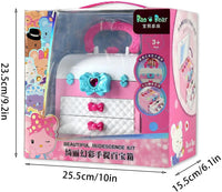 HKM-629971 Kids Pink Makeup Play Set - Cosmetic Case with Accessories for Ages 2 to 13