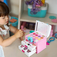 HKM-629971 Kids Pink Makeup Play Set - Cosmetic Case with Accessories for Ages 2 to 13