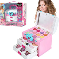 HKM-629971 Kids Pink Makeup Play Set - Cosmetic Case with Accessories for Ages 2 to 13