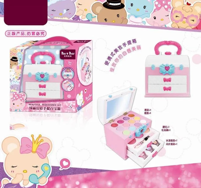 HKM-629971 Kids Pink Makeup Play Set - Cosmetic Case with Accessories for Ages 2 to 13