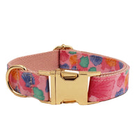 HKM-630163 Pet Collar Set with Bow, Leash, Vest, and Bag - Complete Four-Piece Dog Accessory Collection