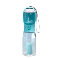 HKM-630163 Portable Three-in-One Pet Water Cup with Garbage Bag and Filter - 600ML Capacity