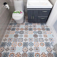 HKM-630227 PVC Self-Adhesive Sticker Ciment Tiles - Moisture-Proof, Anti-Mildew, Sound Insulation - 60cm x 1m