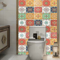 HKM-630227 PVC Self-Adhesive Sticker Ciment Tiles - Moisture-Proof, Anti-Mildew, Sound Insulation - 60cm x 1m