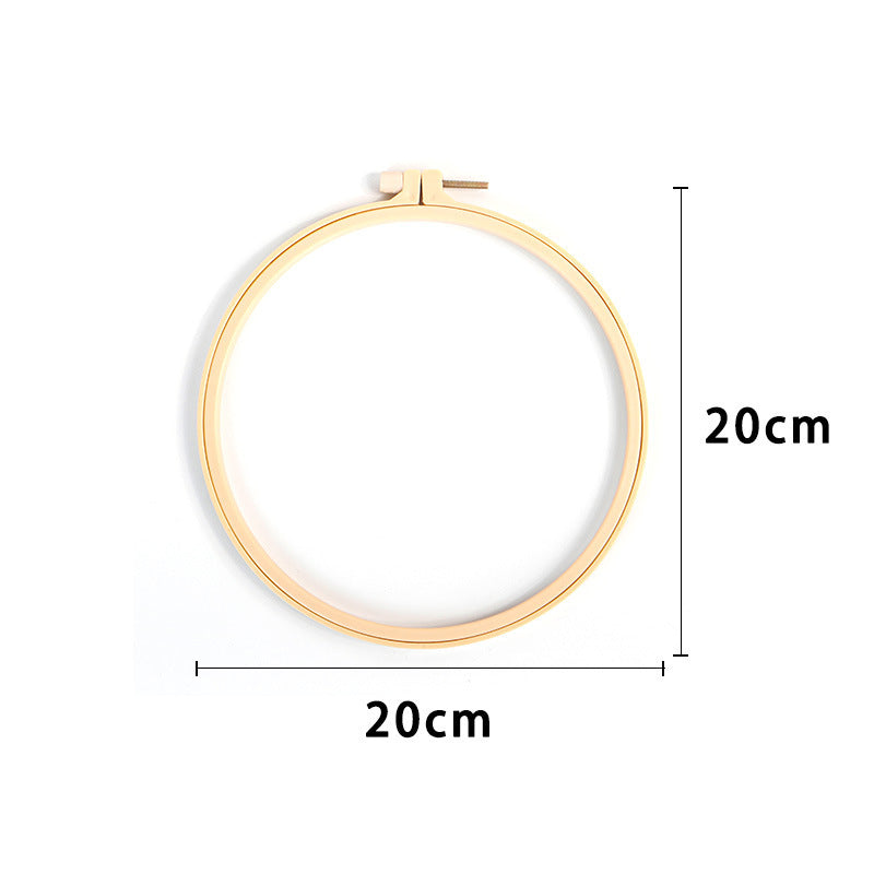 HKM-630291 Chinese Style Flower and Bird DIY Hand Embroidery Kit with Cotton Material and Bamboo Stretcher