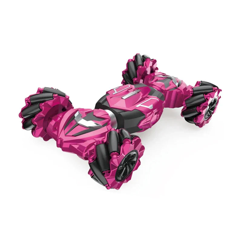 HKM-630291 Dual Remote Control 2.4G Stunt Twist Car Toy with Lights and Music, 1/14 Scale Electric Drift Vehicle for Ages 5 and Up