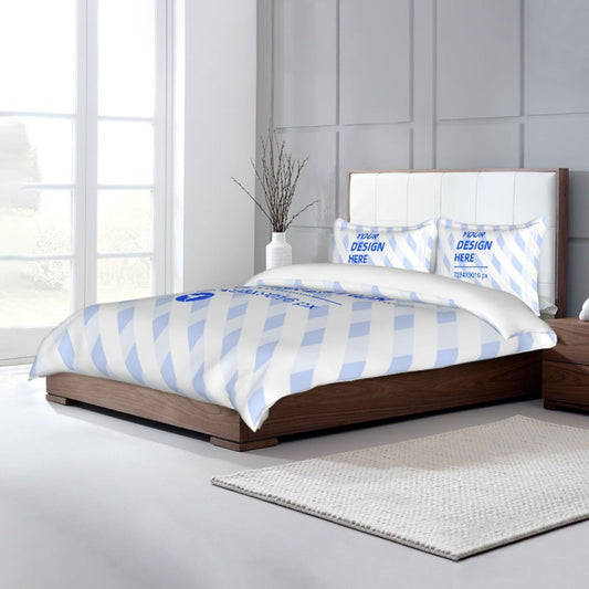 HKM-630291 Skin-Friendly Breathable 86x70in Microfiber Bedding Set with Pillowcases - Vibrant Colors, Soft Comfort