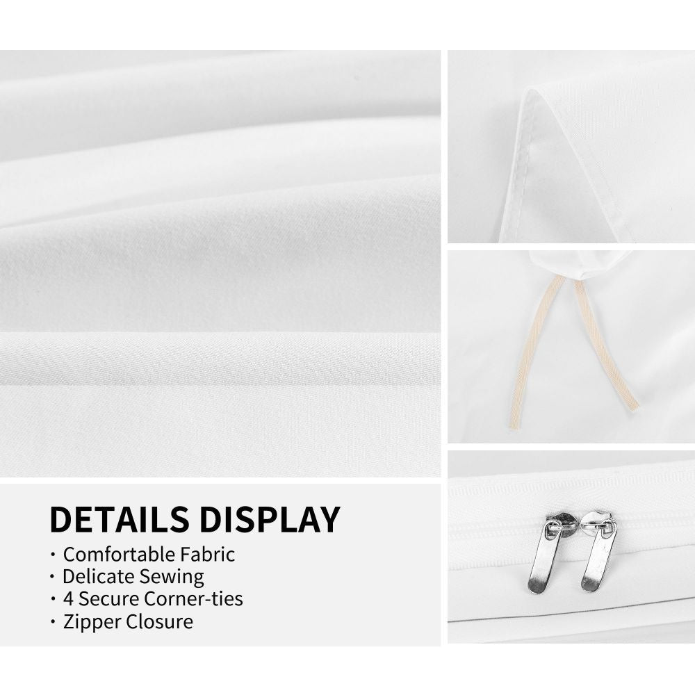 HKM-630291 Skin-Friendly Breathable 86x70in Microfiber Bedding Set with Pillowcases - Vibrant Colors, Soft Comfort
