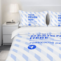 HKM-630291 Skin-Friendly Breathable 86x70in Microfiber Bedding Set with Pillowcases - Vibrant Colors, Soft Comfort