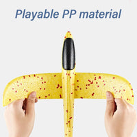 HKM-630547 Foam Flying Plane Gun Toy Set - 4 in 1 Ejection Airplane with Soft Bullet for Kids 6 Years and Up