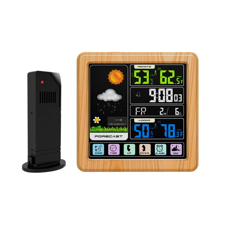 HKM-630675 Indoor and Outdoor Thermometer and Hygrometer with 6 Function Buttons and Weather Forecast Features