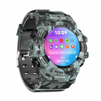 HKM-630803 Smart Watch with Heart Rate Monitoring, Sleep Tracking, Waterproof Design, and Smart Reminders - Available in Black and Camouflage Colors