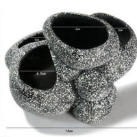 HKM-631123 Ceramic Hydroponic Pots for Cichlid Breeding - Available in Various Hole Configurations