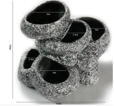 HKM-631123 Ceramic Hydroponic Pots for Cichlid Breeding - Available in Various Hole Configurations