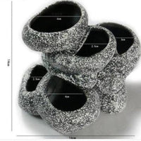 HKM-631123 Ceramic Hydroponic Pots for Cichlid Breeding - Available in Various Hole Configurations