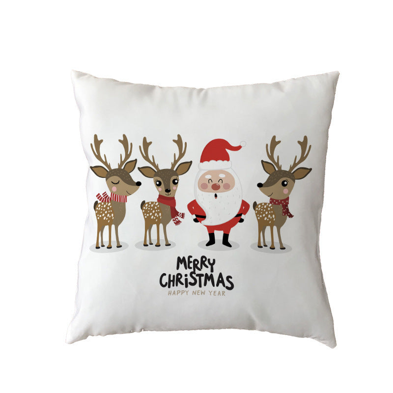 KTX-631123 Holiday Series Christmas Tree Pattern Polyester Pillow Cover, 45x45cm, Blended Fabric