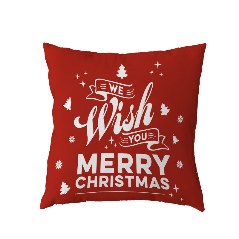 KTX-631123 Holiday Series Christmas Tree Pattern Polyester Pillow Cover, 45x45cm, Blended Fabric