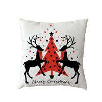 HKM-631123 Holiday Series Christmas Tree Pattern Polyester Pillow Cover, 45x45cm, Blended Fabric