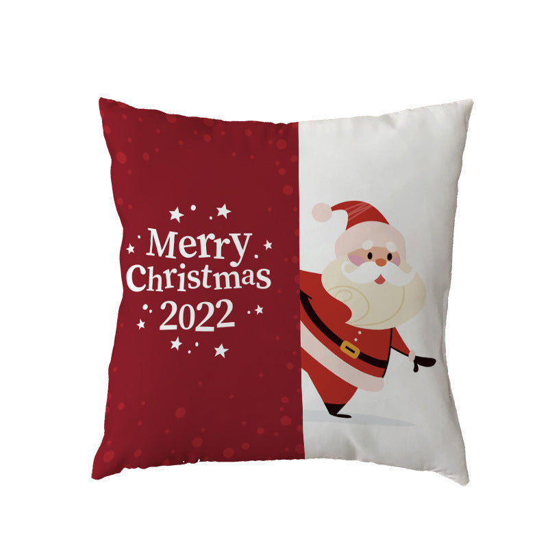 KTX-631123 Holiday Series Christmas Tree Pattern Polyester Pillow Cover, 45x45cm, Blended Fabric