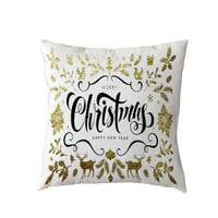 HKM-631123 Holiday Series Christmas Tree Pattern Polyester Pillow Cover, 45x45cm, Blended Fabric