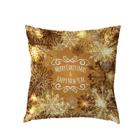 HKM-631123 Holiday Series Christmas Tree Pattern Polyester Pillow Cover, 45x45cm, Blended Fabric
