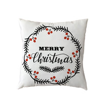 HKM-631123 Holiday Series Christmas Tree Pattern Polyester Pillow Cover, 45x45cm, Blended Fabric