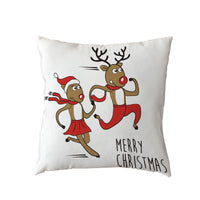 HKM-631123 Holiday Series Christmas Tree Pattern Polyester Pillow Cover, 45x45cm, Blended Fabric