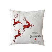 HKM-631123 Holiday Series Christmas Tree Pattern Polyester Pillow Cover, 45x45cm, Blended Fabric
