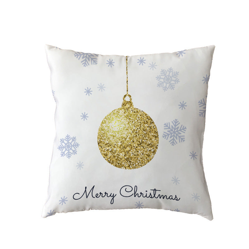 KTX-631123 Holiday Series Christmas Tree Pattern Polyester Pillow Cover, 45x45cm, Blended Fabric