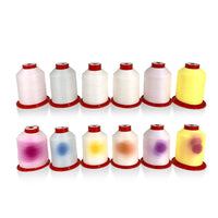 HKM-631123 Optical Variable Polyester Embroidery Thread 150D Double-Strand in Various Color Styles