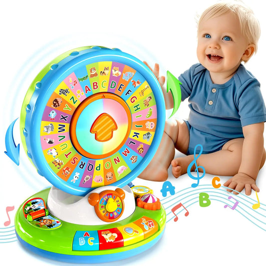 Interactive Alphabet Spin and Sing Ferris Wheel Learning Toy for Kids 0-4 Years