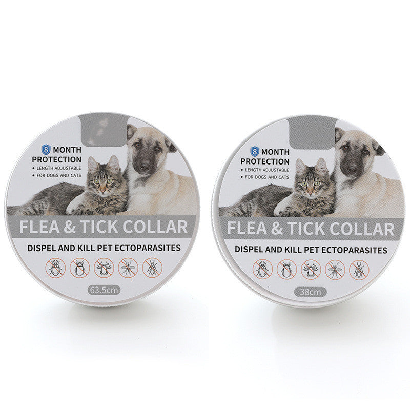 HKM-631315 Insect-Repellent Silicone Pet Collar for Cats and Dogs in Multiple Colors