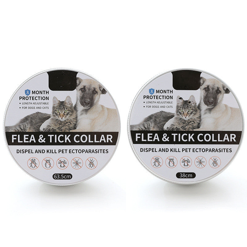 HKM-631315 Insect-Repellent Silicone Pet Collar for Cats and Dogs in Multiple Colors