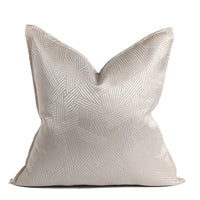 HKM-631507 Geometric Grey Cushion 45x45cm with Abstract Design and PP Cotton Filler