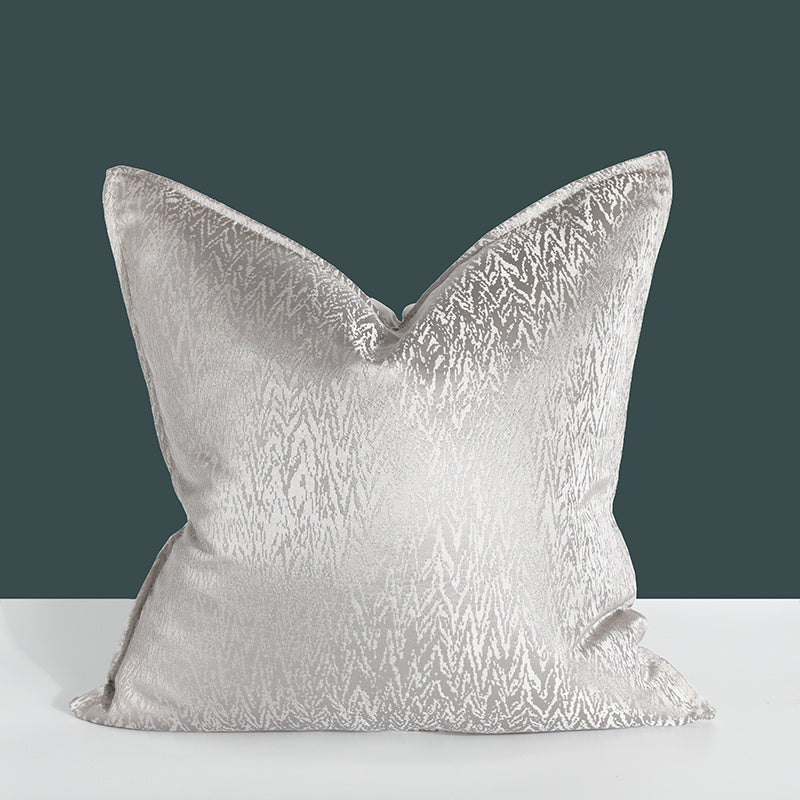 HKM-631507 Geometric Grey Cushion 45x45cm with Abstract Design and PP Cotton Filler