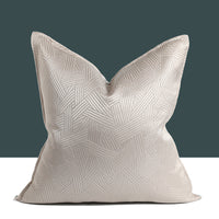 HKM-631507 Geometric Grey Cushion 45x45cm with Abstract Design and PP Cotton Filler