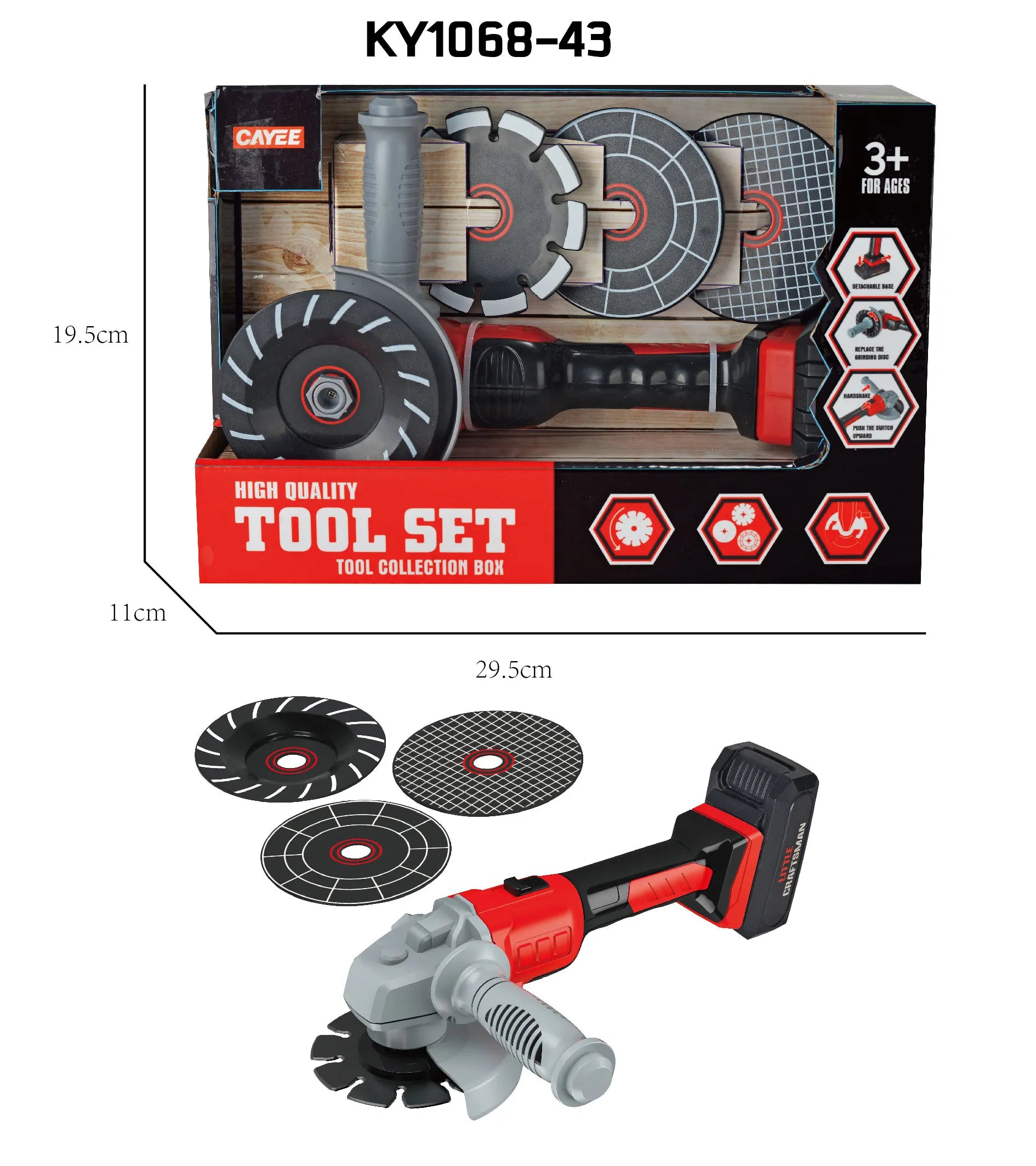 KTX-631699 Electric Drill Tool Set for Kids - Pretend Play Simulation Repair Tool Toys for Ages 3+