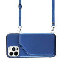 HKM-631699 Mobile Phone Case with Card Bag and Lanyard - Compatible with Various iPhone Models