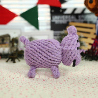 HKM-632083 Animal-Themed Cotton Rope Chew Toys for Dogs - Giraffe, Hippo, Elephant, Duck, Bear & More