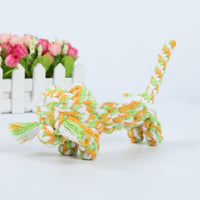 HKM-632083 Animal-Themed Cotton Rope Chew Toys for Dogs - Giraffe, Hippo, Elephant, Duck, Bear & More