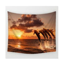 HKM-632147 Boho Animal Print Tapestry Wall Hanging Beach Towel Blanket - 100% Polyester